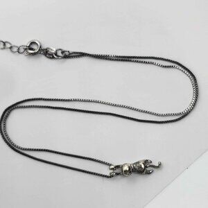 925 Sterling Silver Cat Pendant Necklace